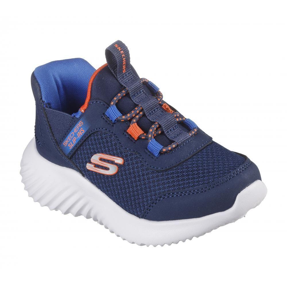 Zapatilla Niño Skechers Slip-ins: Bounder I Azul-4