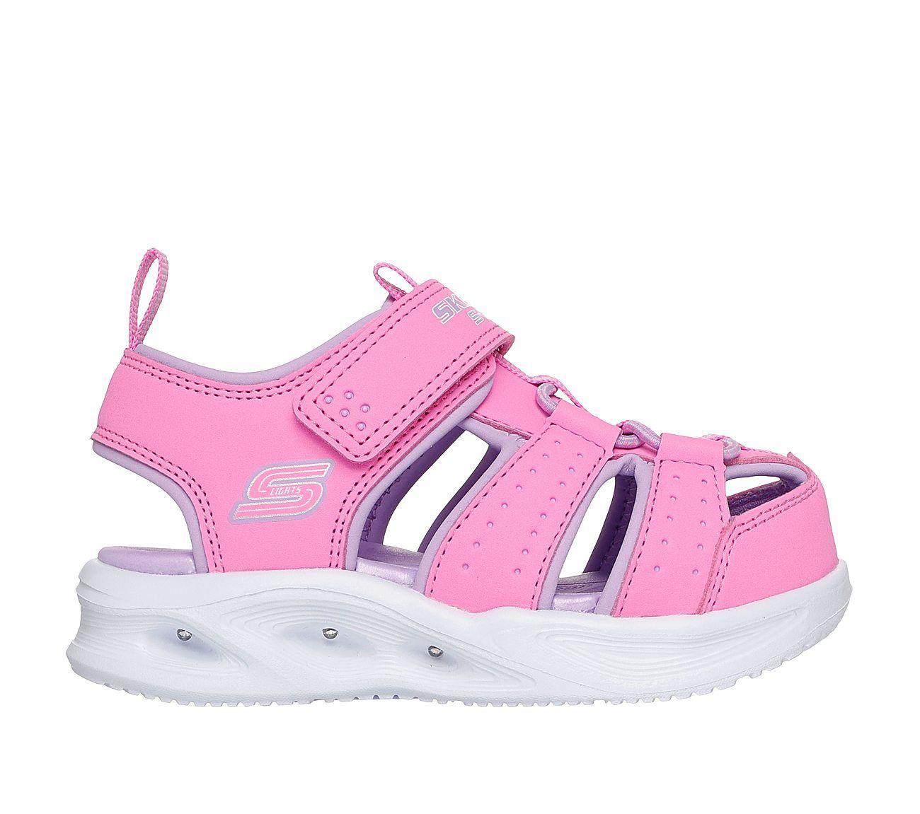 Sandalias Skechers Niña - S-Lights Sola Glow Sandal Rosado-0