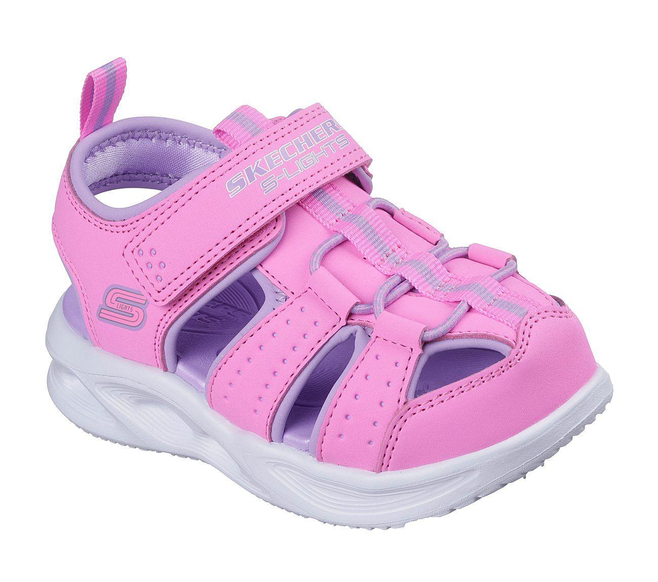 Sandalias Skechers Niña - S-Lights Sola Glow Sandal Rosado-1