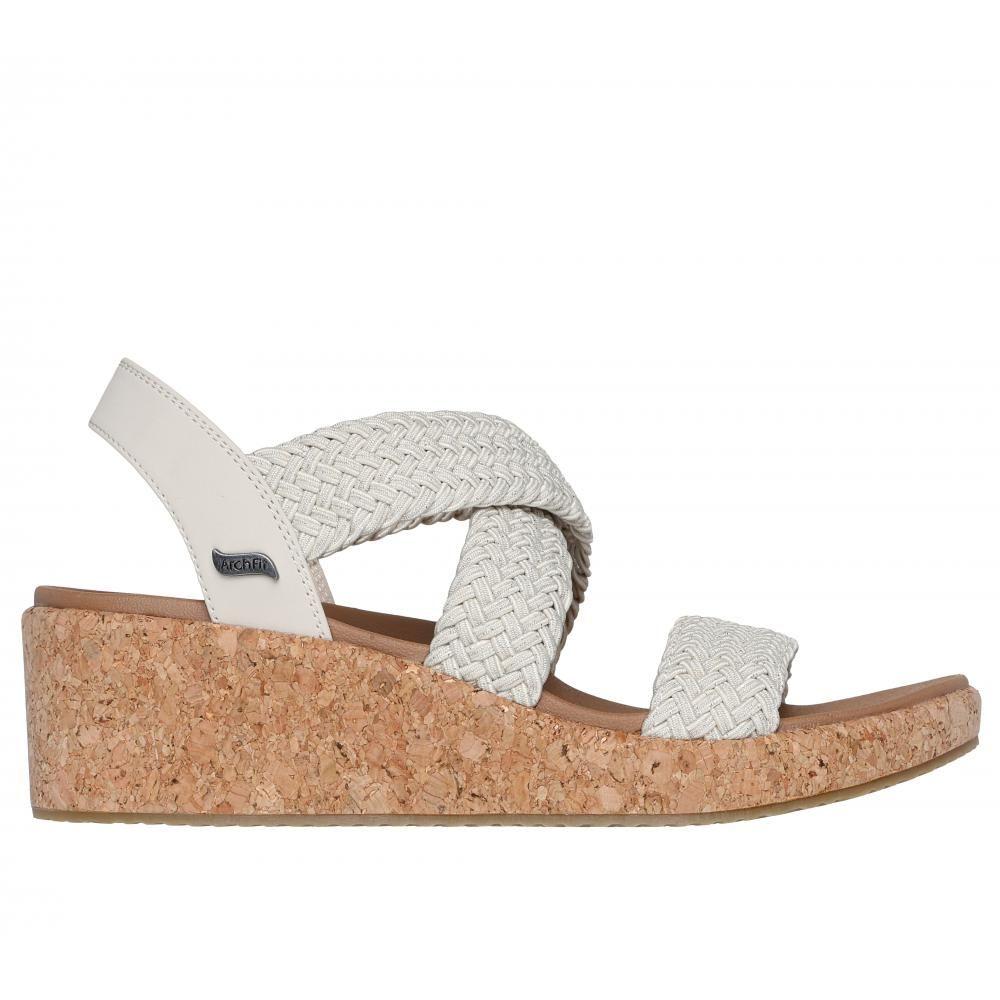 Sandalia Mujer Arch Fit Beverlee Love Sparks Beige Skechers-0