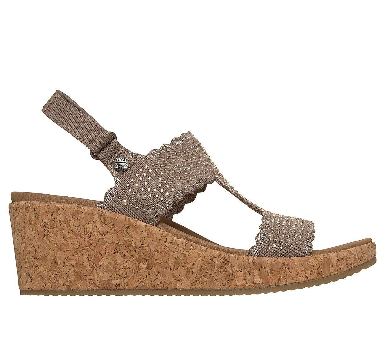 Sandalias Skechers Mujer Arch Fit Beverlee 2.0 My Fav Beige-0