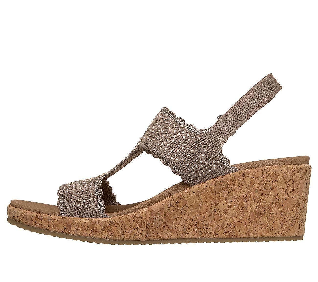 Sandalias Skechers Mujer Arch Fit Beverlee 2.0 My Fav Beige-3