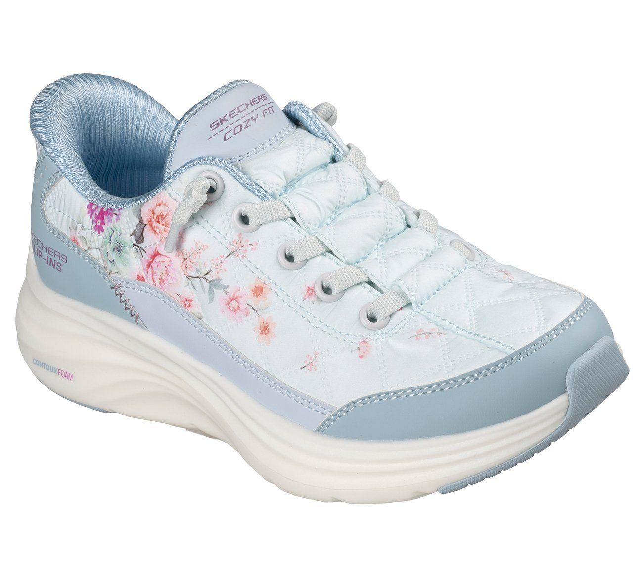 Zapatillas Niña Slip-ins Contour Foam Azul Skechers-3