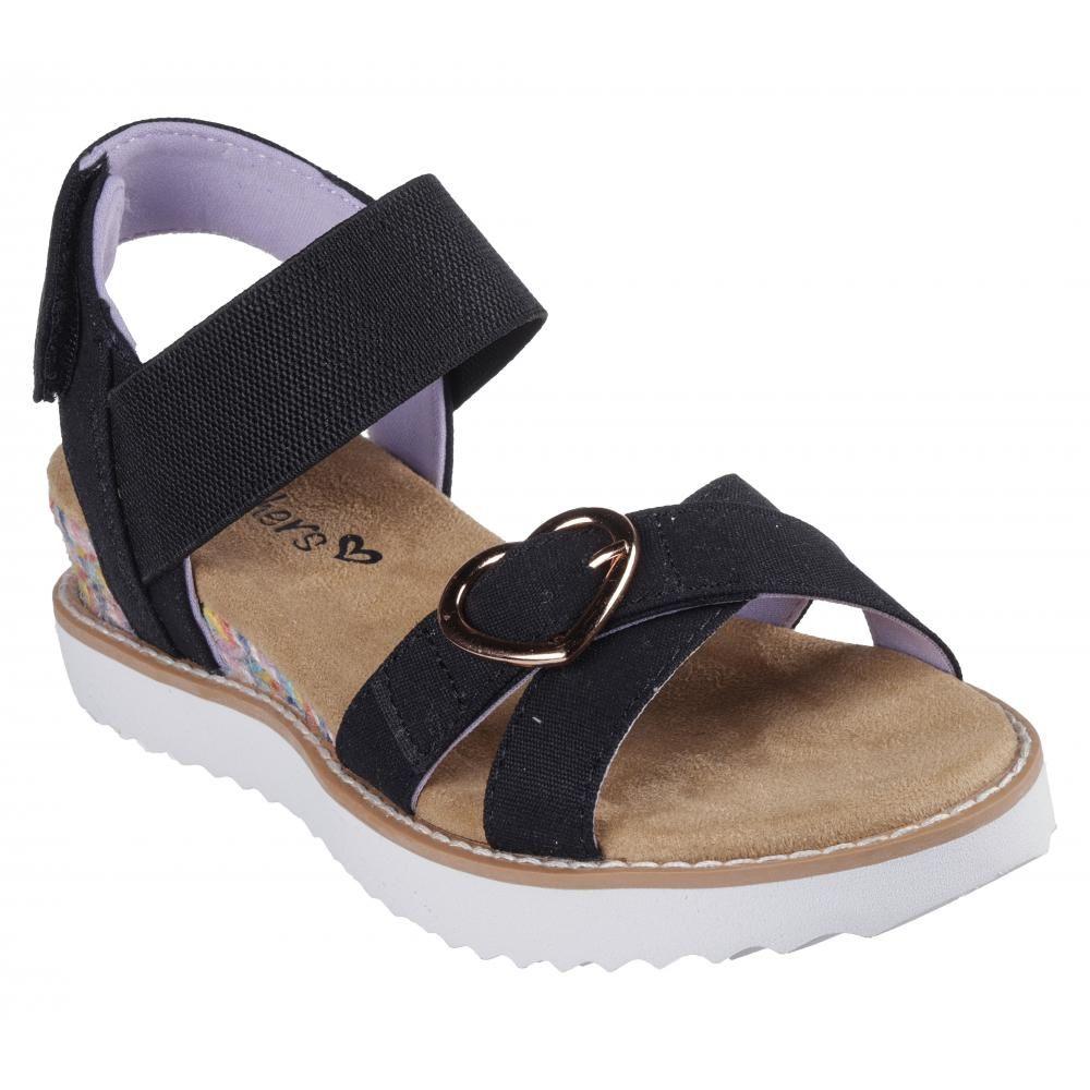 Sandalia Niña Miss Desert Kiss Hi Negro Skechers-4