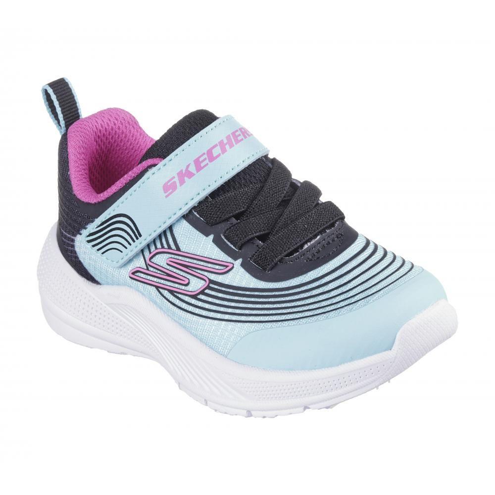 Zapatilla Niña Microspec Advance Celeste I Skechers-4