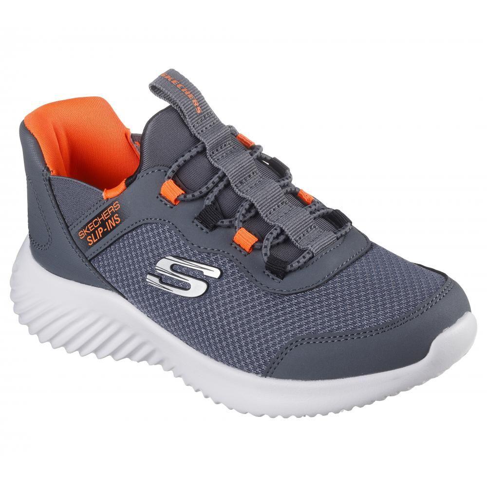 Zapatilla Niño Skechers Slip-ins: Bounder Gris-4