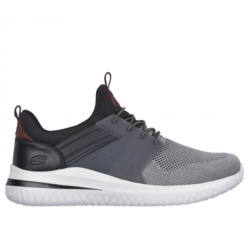 Zapatos Hombre Delson 3.0 Cicada Gris Skechers-0