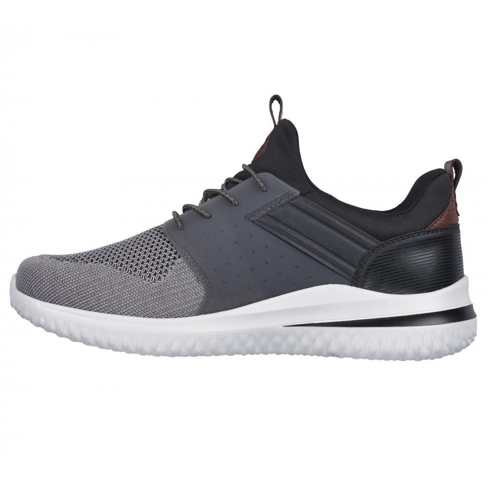 Zapatos Hombre Delson 3.0 Cicada Gris Skechers-3