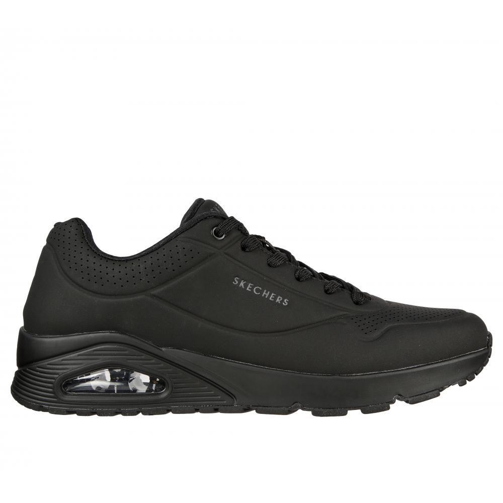 Zapatilla Hombre Uno Stand On Air Negro Skechers -0