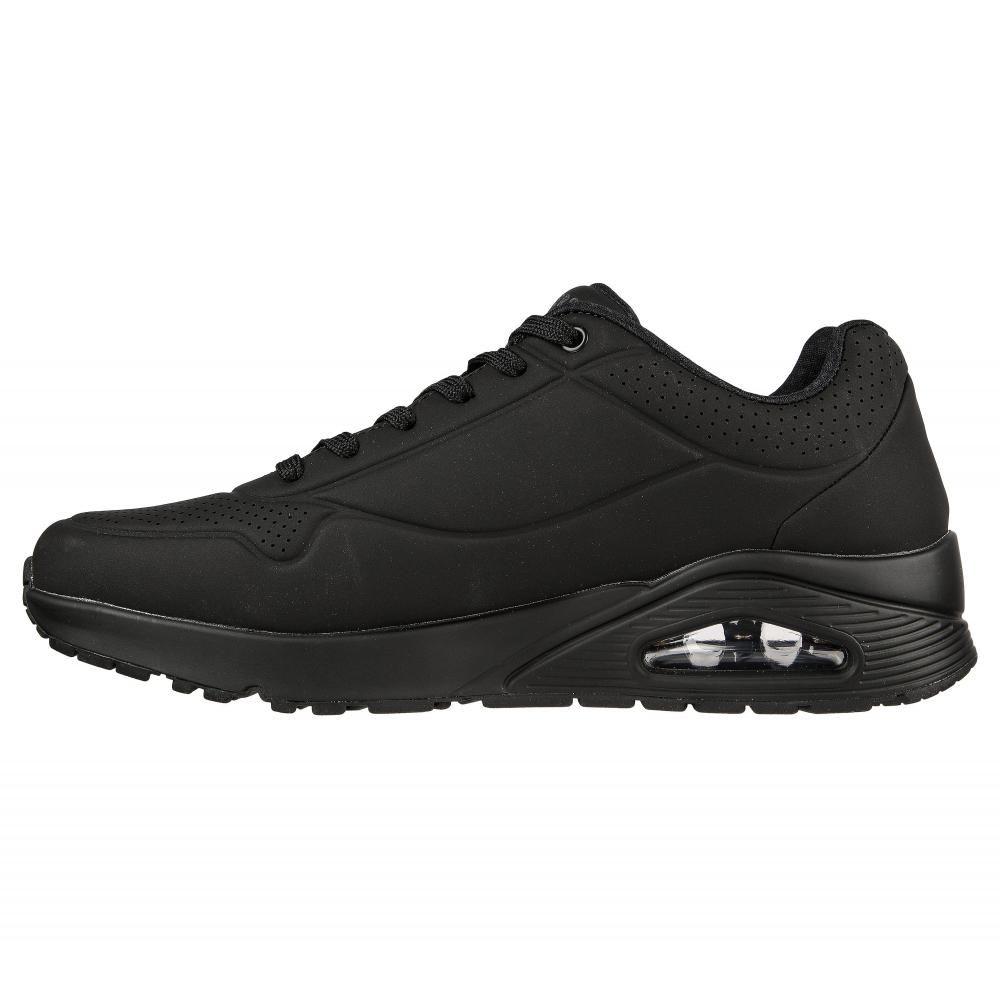 Zapatilla Hombre Uno Stand On Air Negro Skechers -3