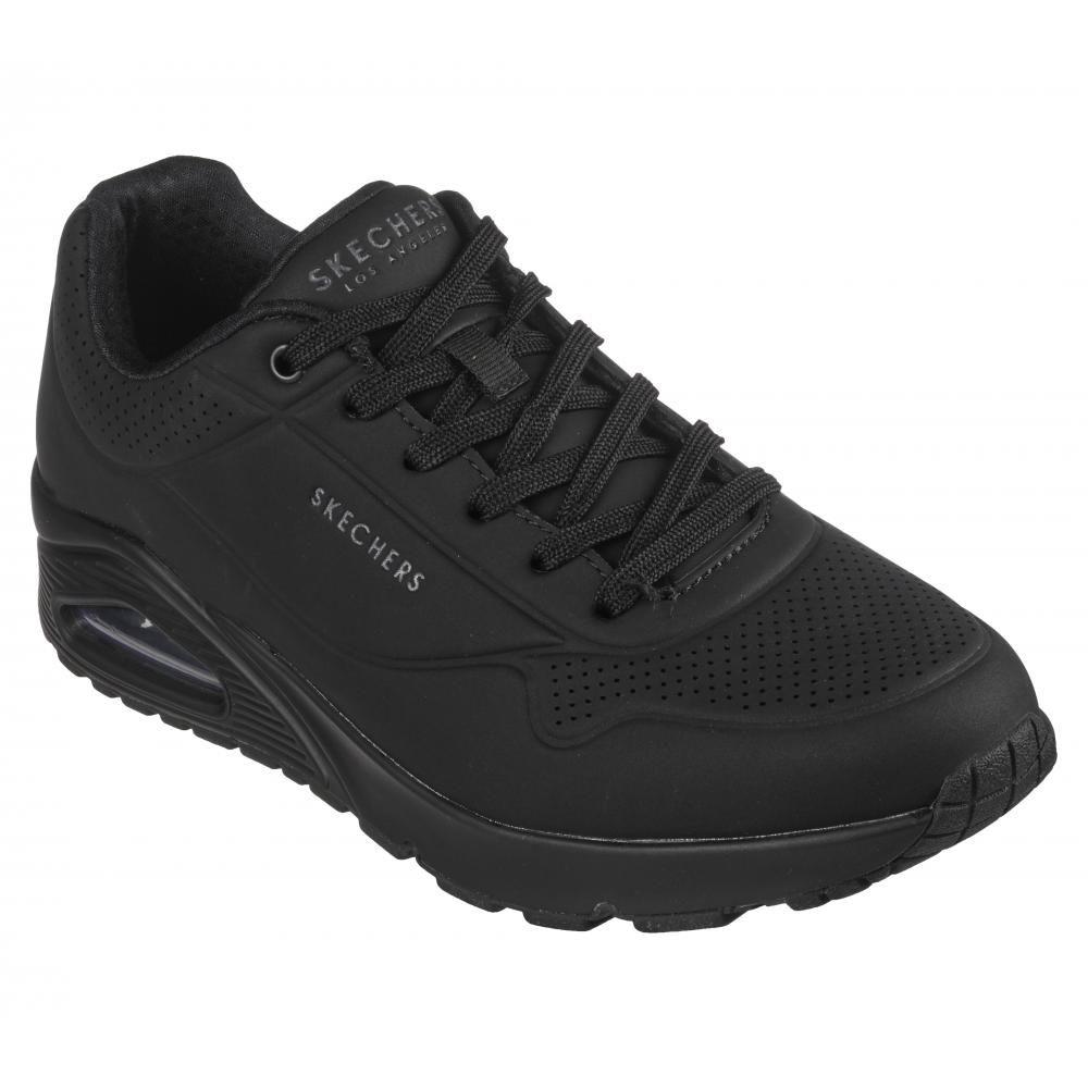 Zapatilla Hombre Uno Stand On Air Negro Skechers -4