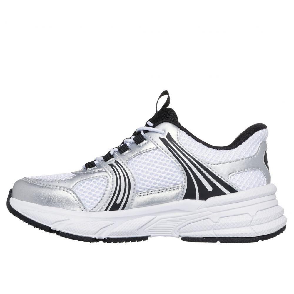 Zapatillas Niña Slip-ins Retro-Graph Kicks Blanco Skechers-4
