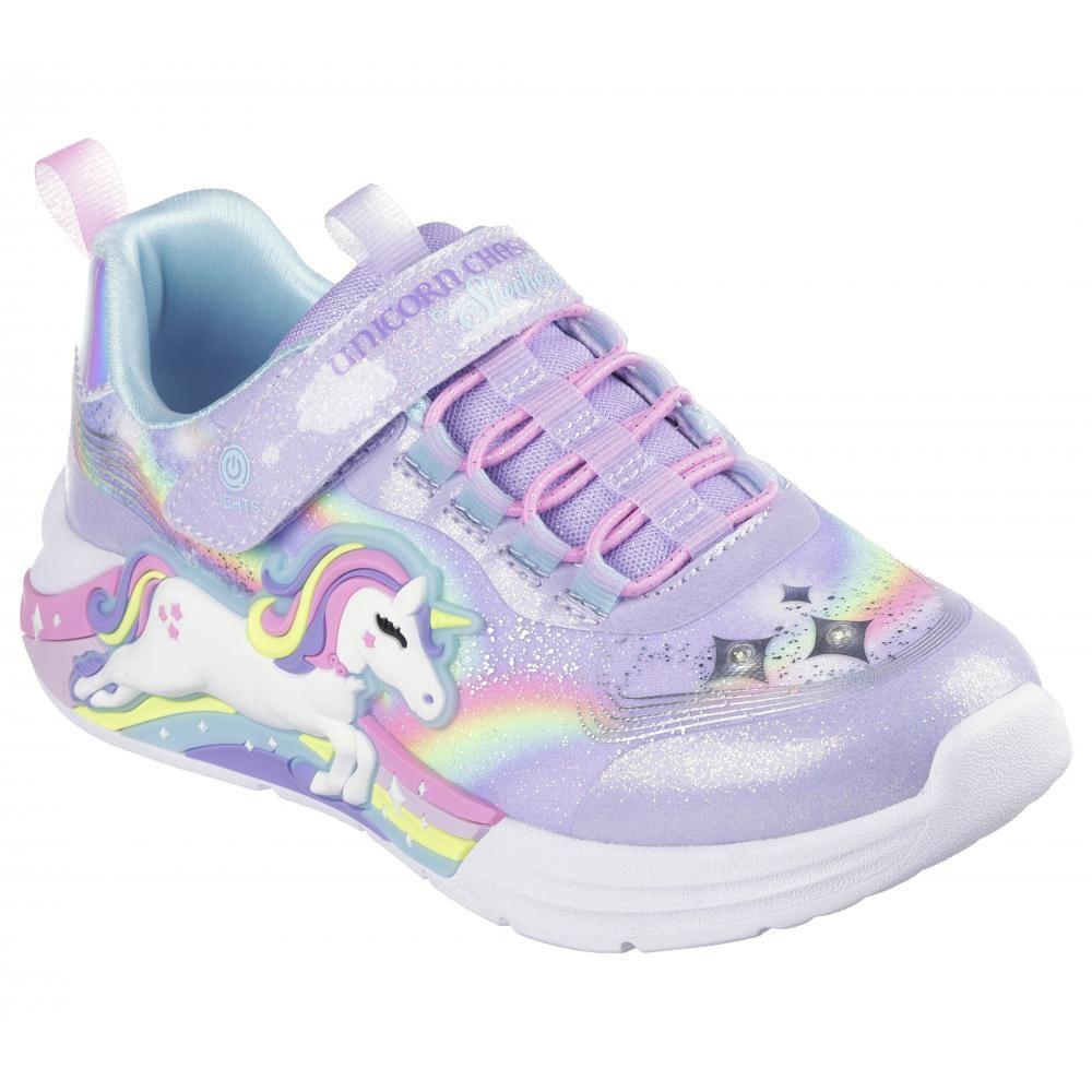 Zapatilla Niña Unicorn Chaser Morado Skechers-4