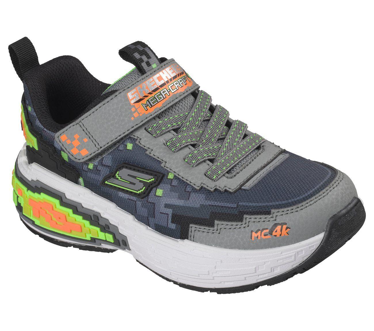 Zapatillas Niño Mega-Craft 4K Gris Skechers-3