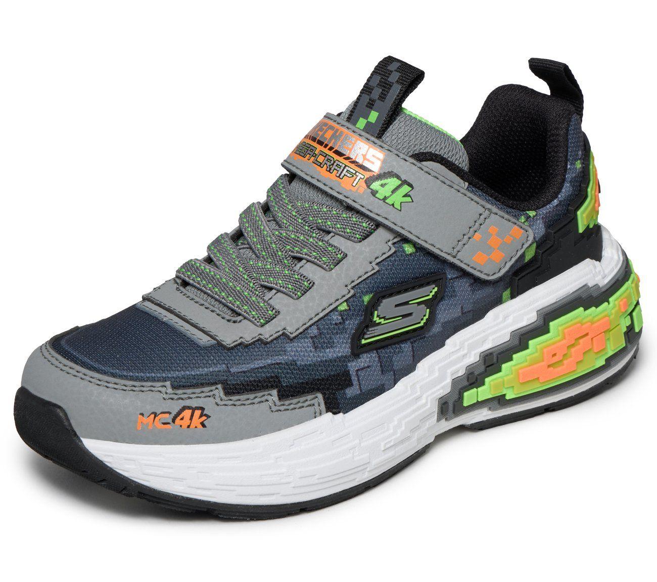 Zapatillas Niño Mega-Craft 4K Gris Skechers-4