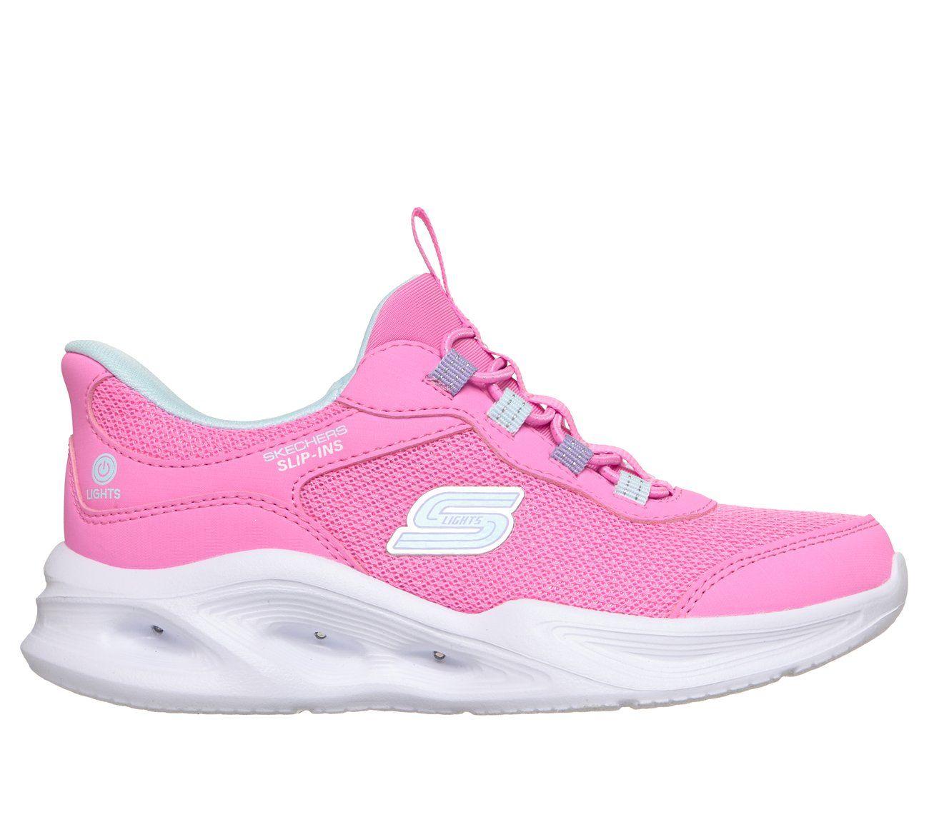Zapatillas Niña Slip-ins Sola Glow Blanco rosado Skechers-0