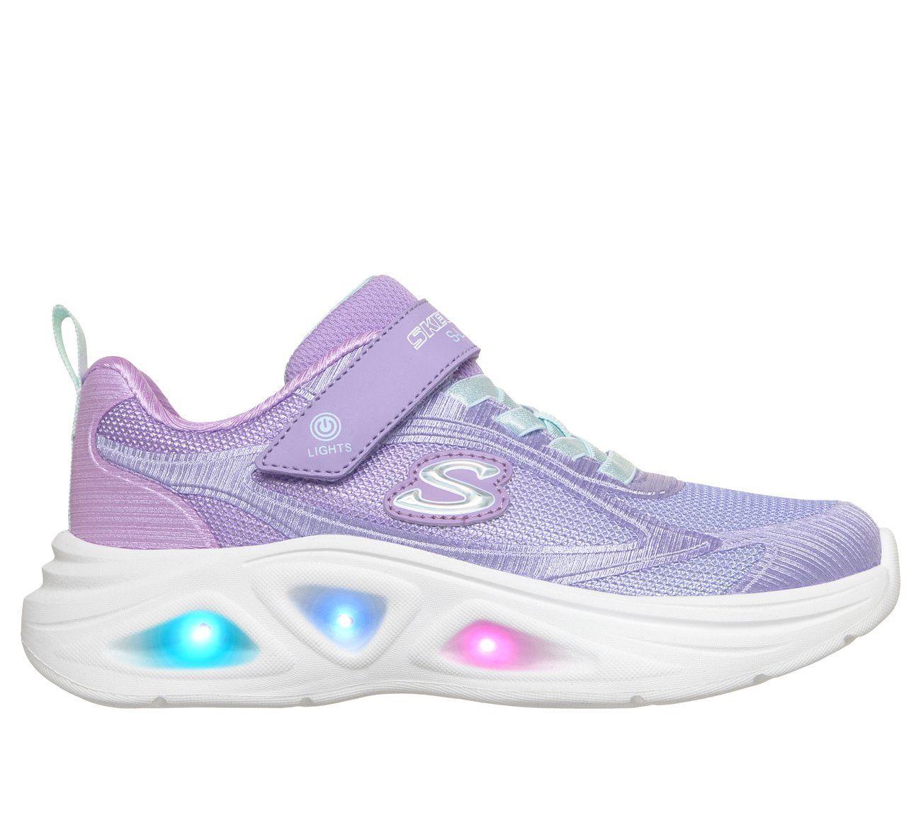 Zapatillas Niña Sola Glow 2.0 Lavanda Skechers-4