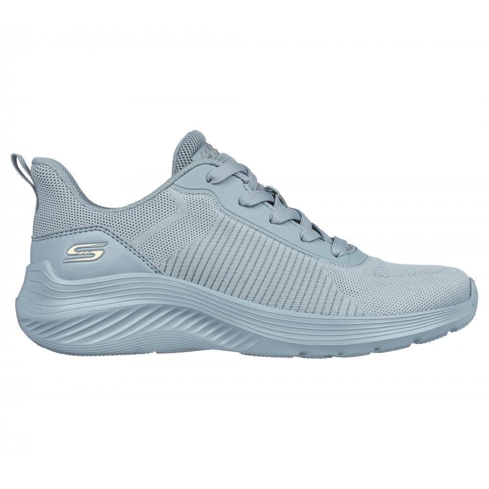 Zapatilla Mujer Bobs Squad Waves Celeste Skechers-4