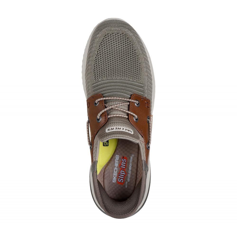 Zapato Hombre Skechers Slip-ins: Delson 3.0 Beige-1