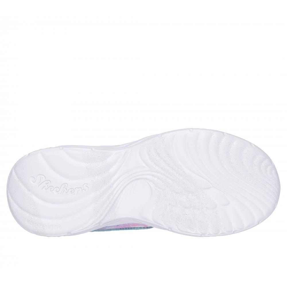 Zapatilla Niña Dream Racer Wing Brites Gris Skechers-2