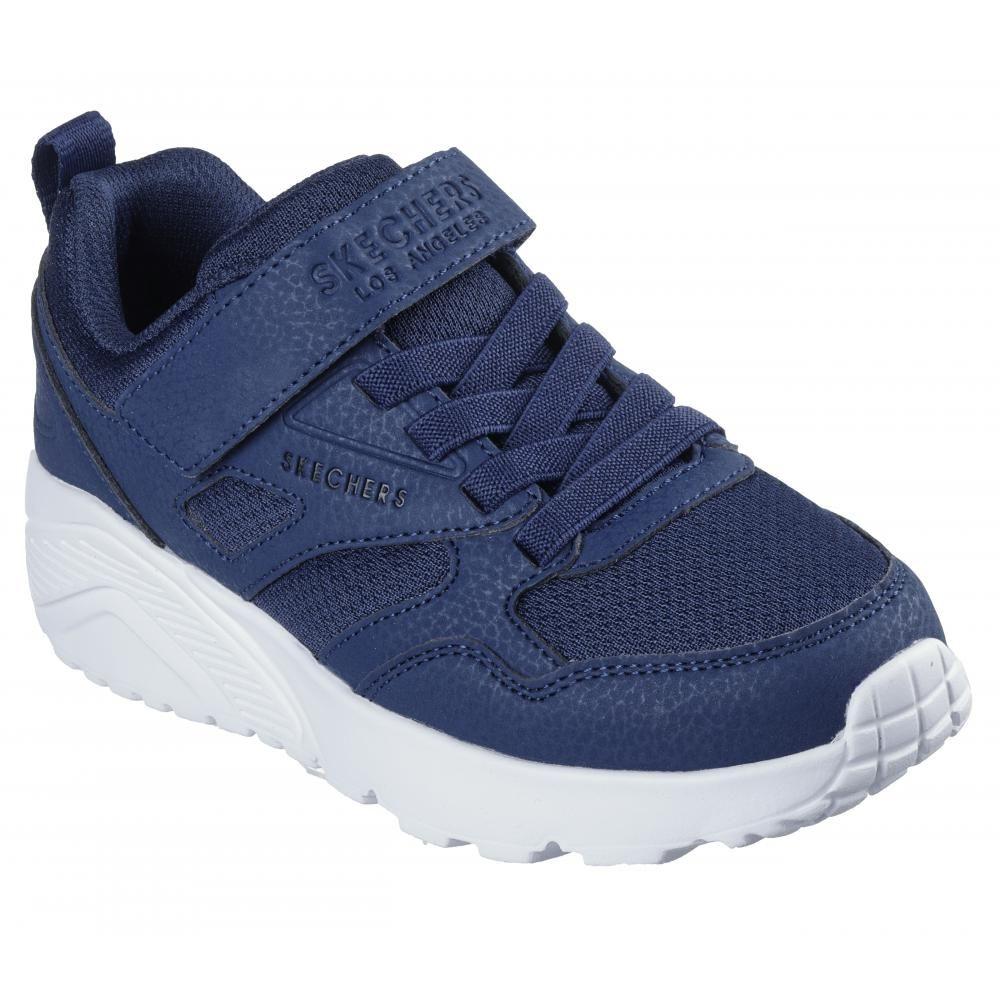 Zapatilla Niño Uno Lite Azul Skechers-4