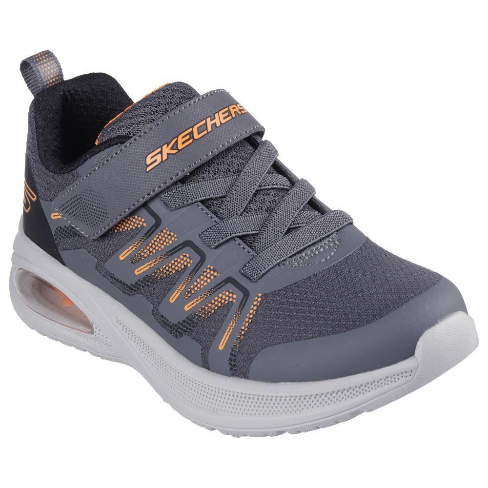 Zapatilla Niño Microspec Max Advance Speker Gris Skechers-4