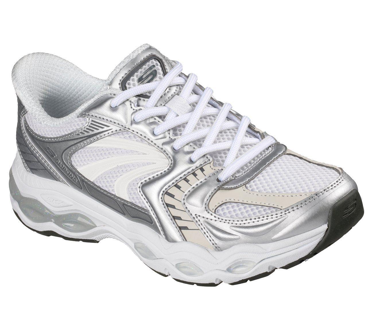 Zapatillas Mujer Slip-ins Skech-Gel Blanco plateado Skechers-3