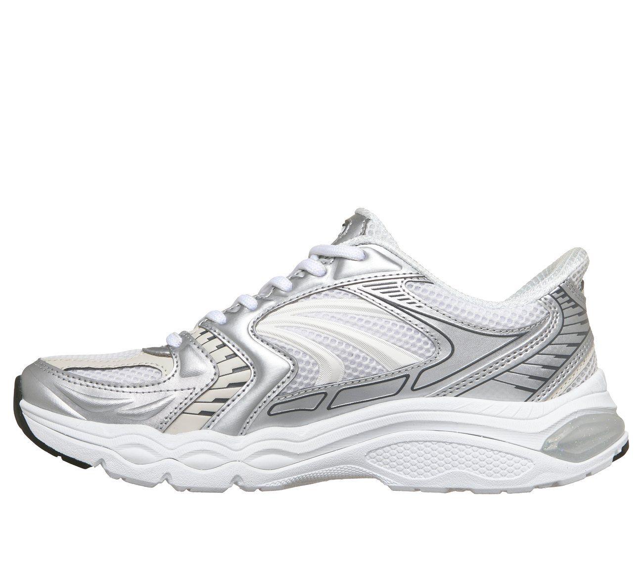 Zapatillas Mujer Slip-ins Skech-Gel Blanco plateado Skechers-5