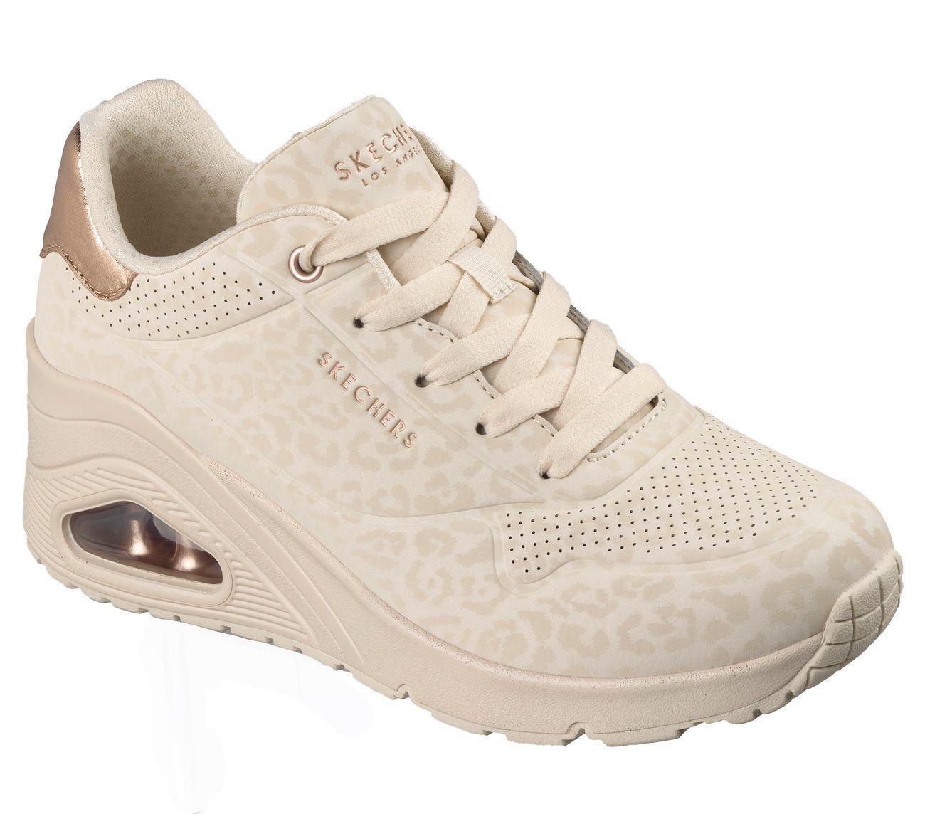 Zapatillas Mujer Uno Wedge Safari Daze Beige Skechers-3