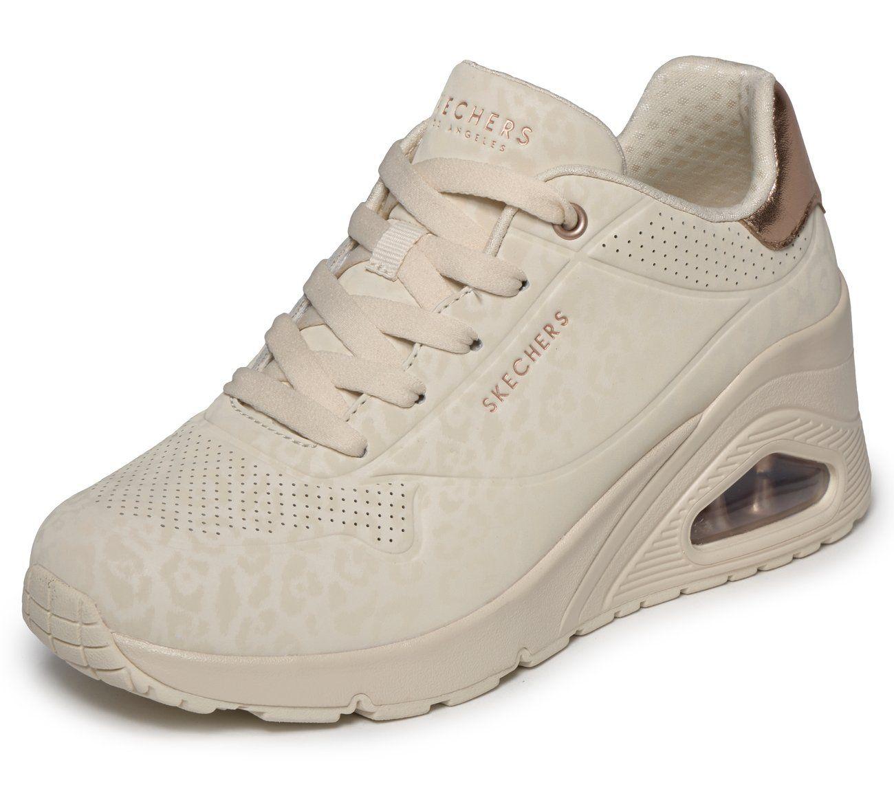 Zapatillas Mujer Uno Wedge Safari Daze Beige Skechers-4