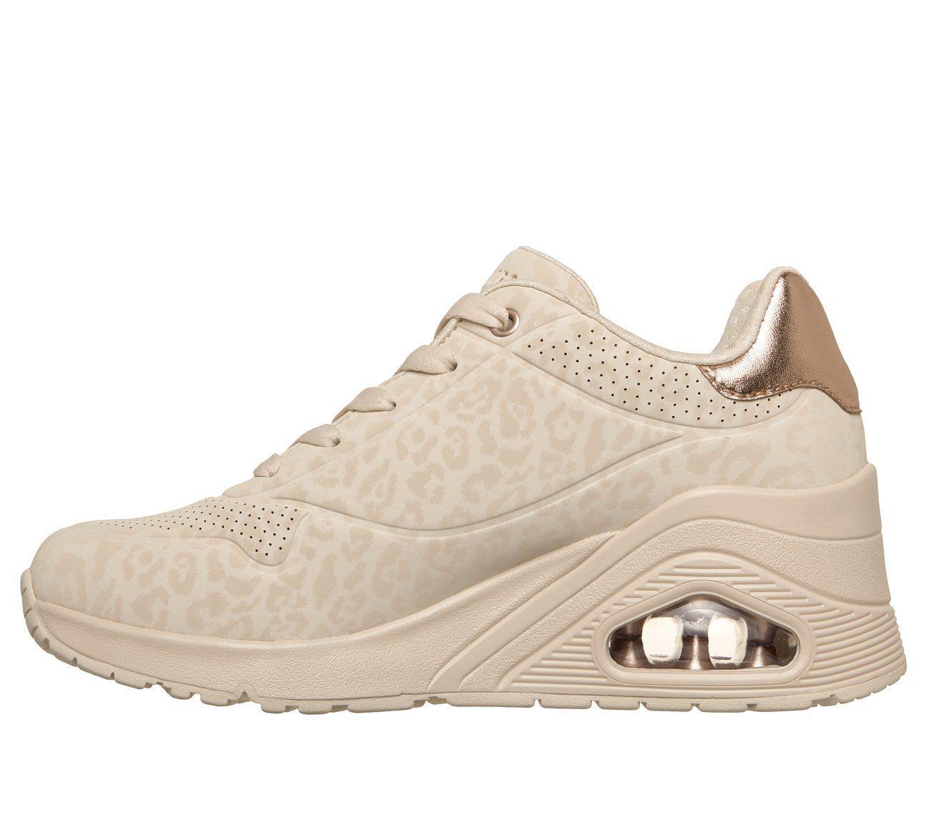 Zapatillas Mujer Uno Wedge Safari Daze Beige Skechers-5