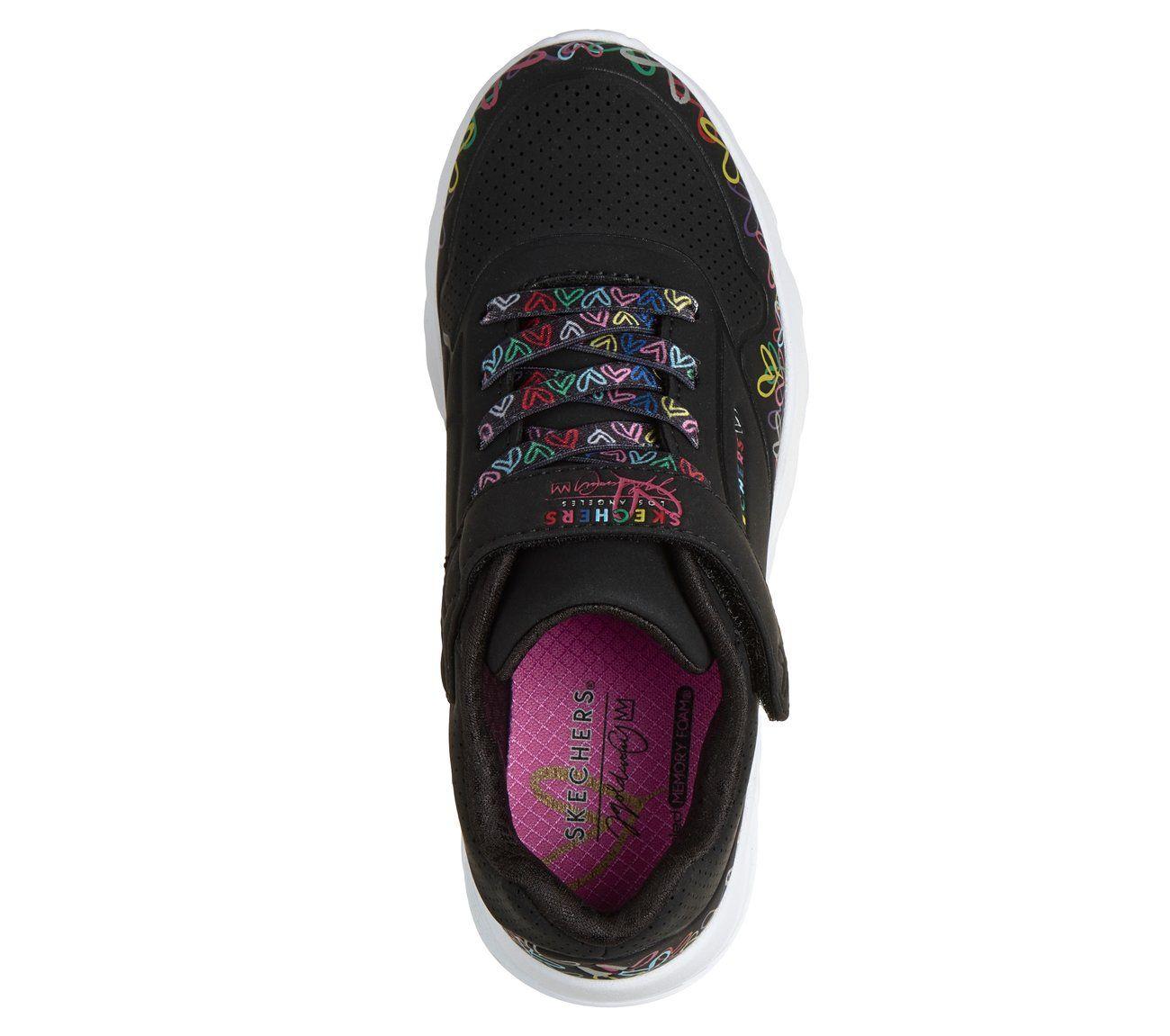 Zapatillas Niña Uno Lite Heart Craze Negro Skechers-1