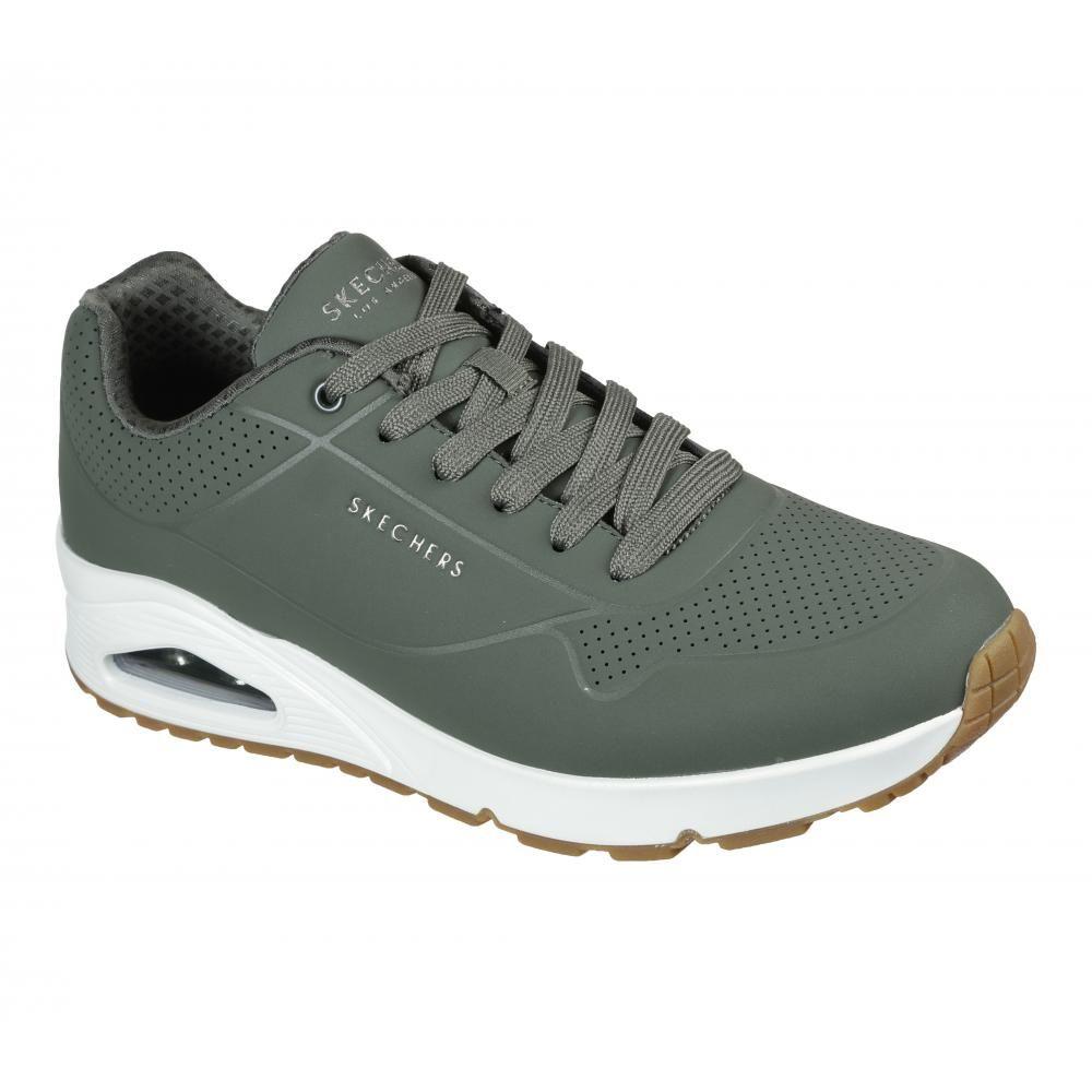 Zapatilla Hombre Uno Stand On Air Verde Skechers-5