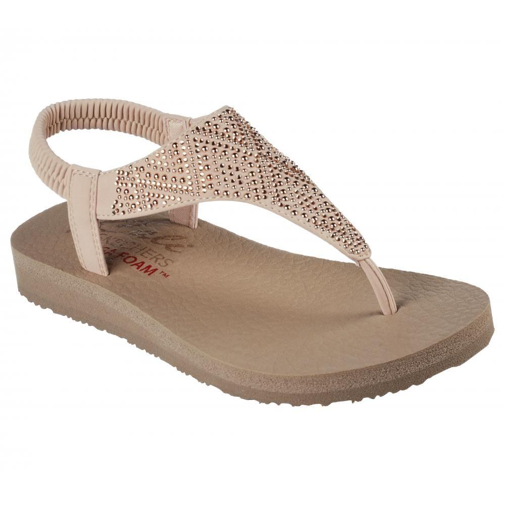 Sandalia Mujer Meditation Cool Eclipse Rosado Skechers-5