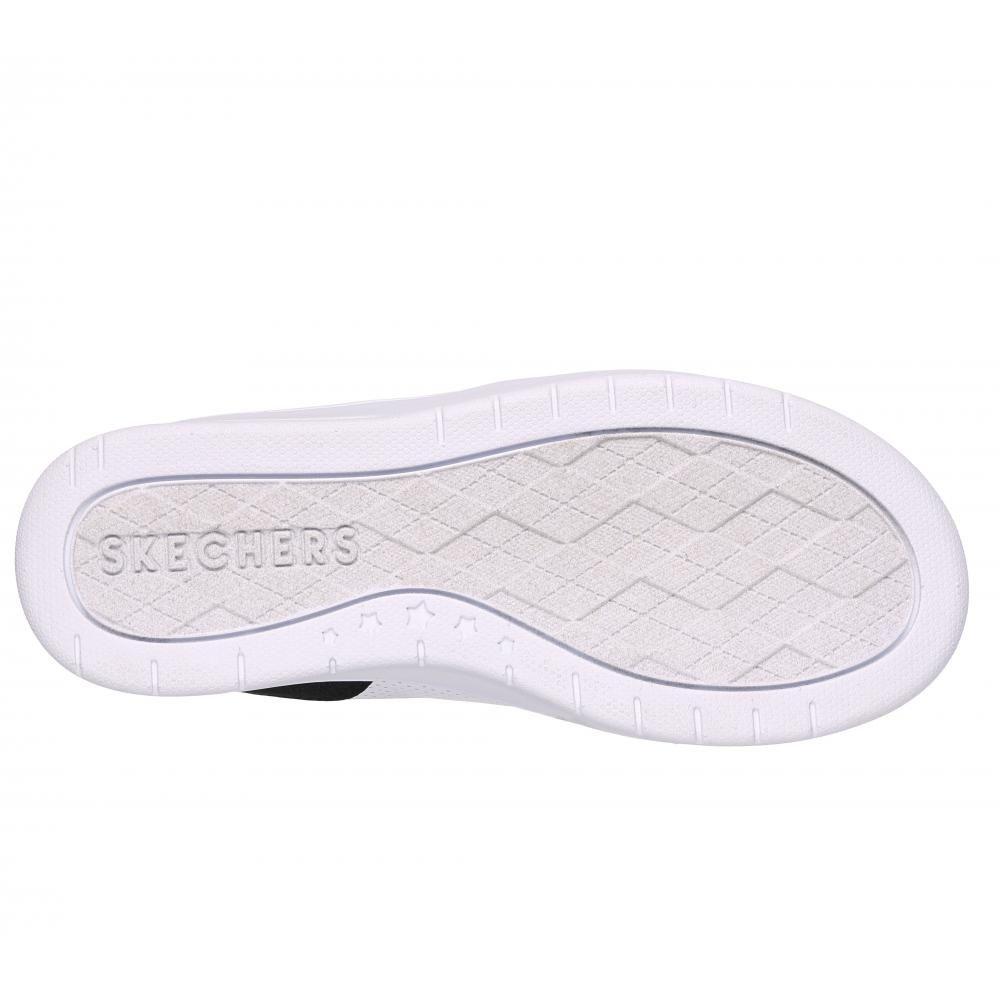 Zapatilla Niña Court High Shine Kicks Blanco BK Skechers-2