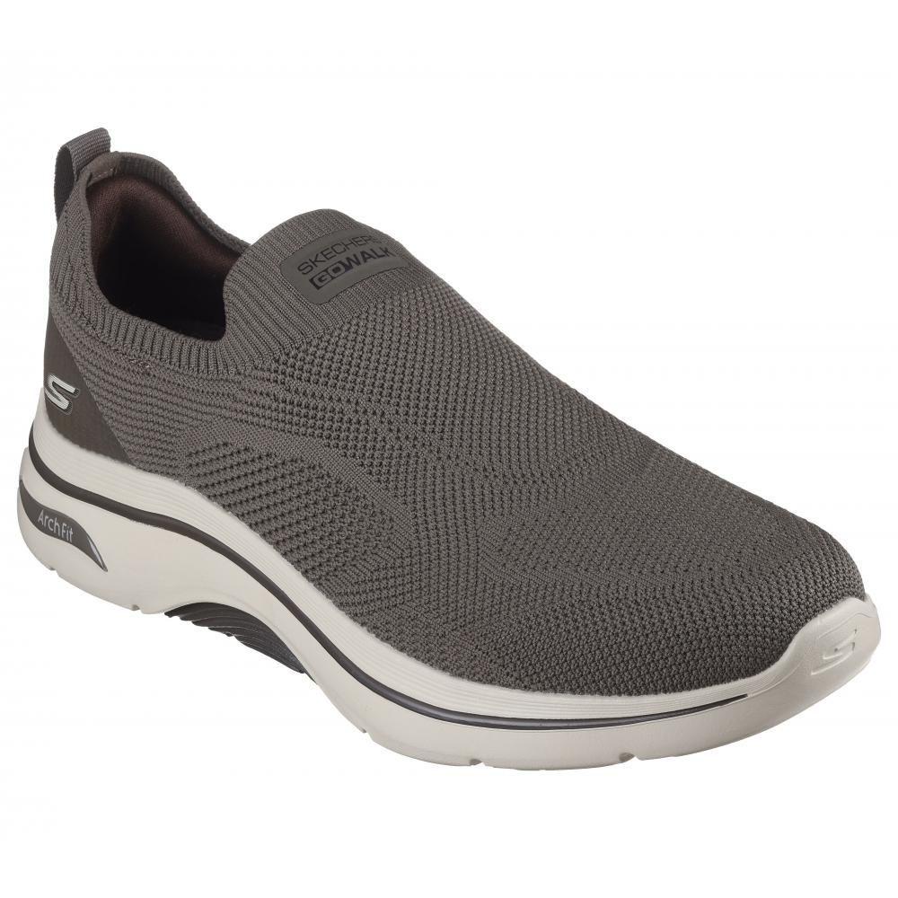 Zapatilla Hombre Go Walk Arch Fit 2.0 Knitted Beige Skechers-4