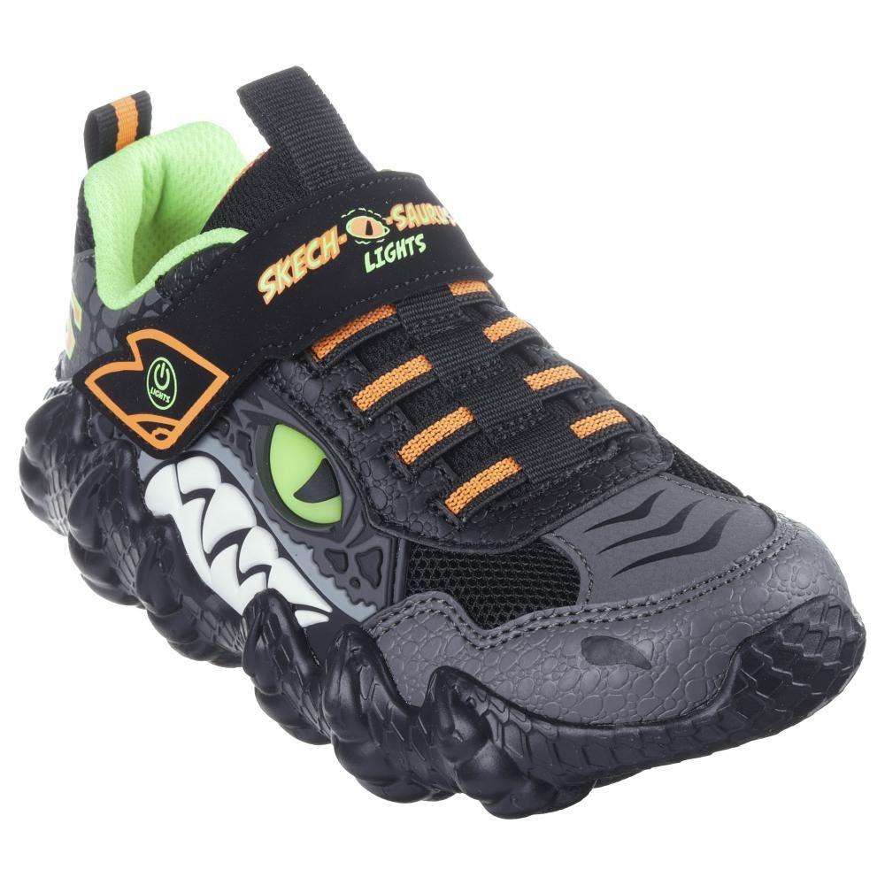 Zapatilla Niño Skech-O-Saurus Lights Negro Skechers-4