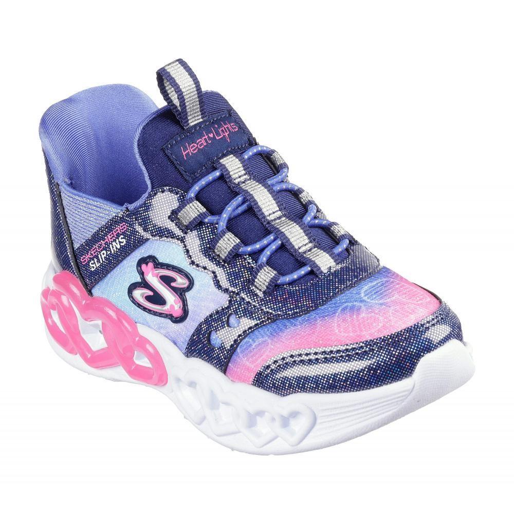 Zapatilla Niña Skechers Slip-ins: Infinite Heart Lights Azul-4