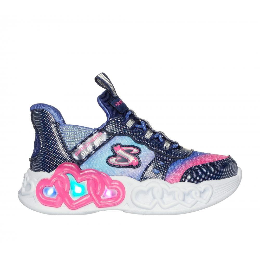 Zapatilla Niña Skechers Slip-ins: Infinite Heart Lights Azul-5