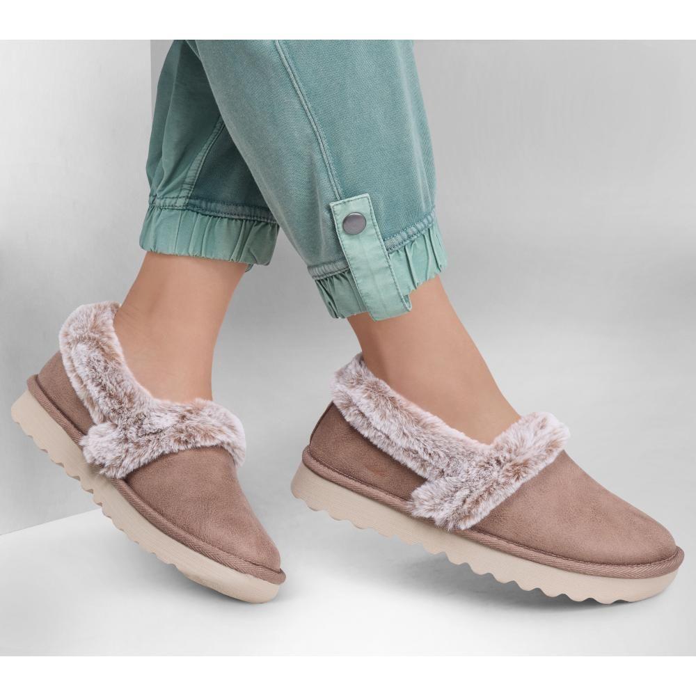 Zapatilla Mujer Cozy Up Beige Skechers-1