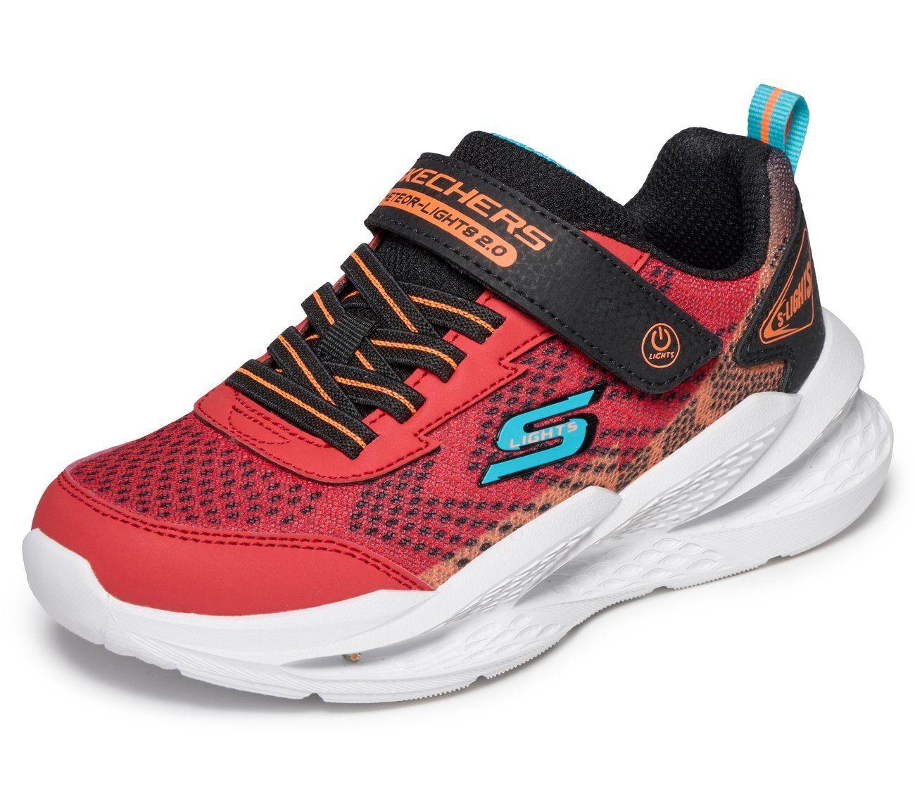 Zapatillas Niño Meteor-Lights 2.0 Rojo Skechers-4