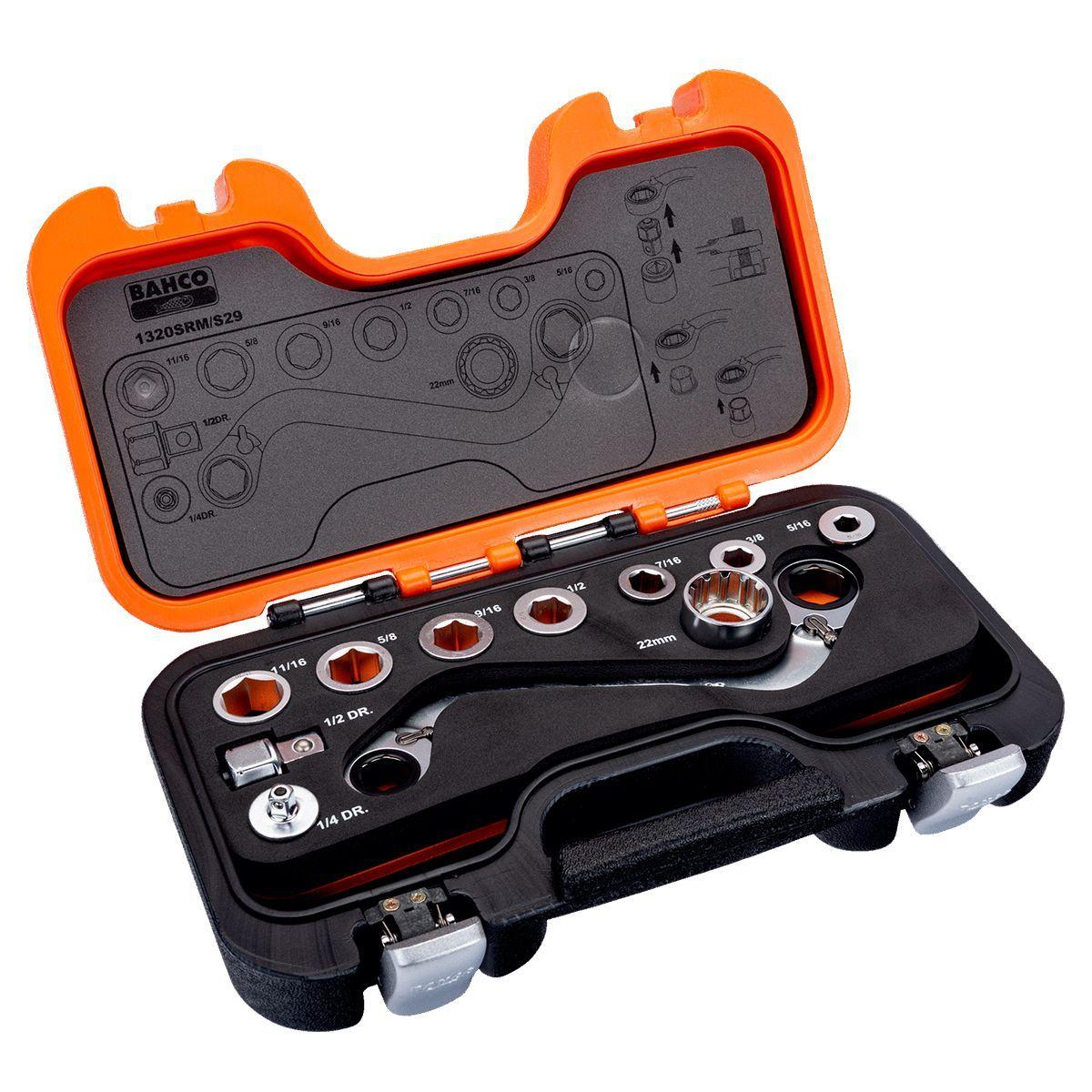 Juego 29 Herramientas Dados Pasantes Llave 1320srm/s29 Bahco-2