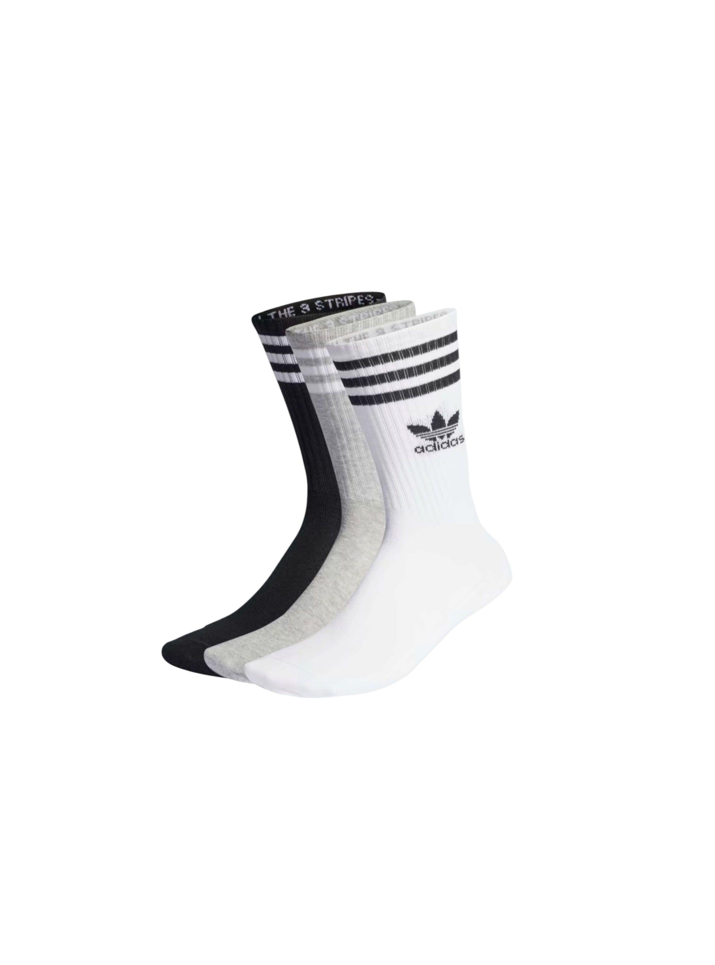Calcetines Pack x3 Adidas Clásicos Media Pantorrilla Multicolor-0