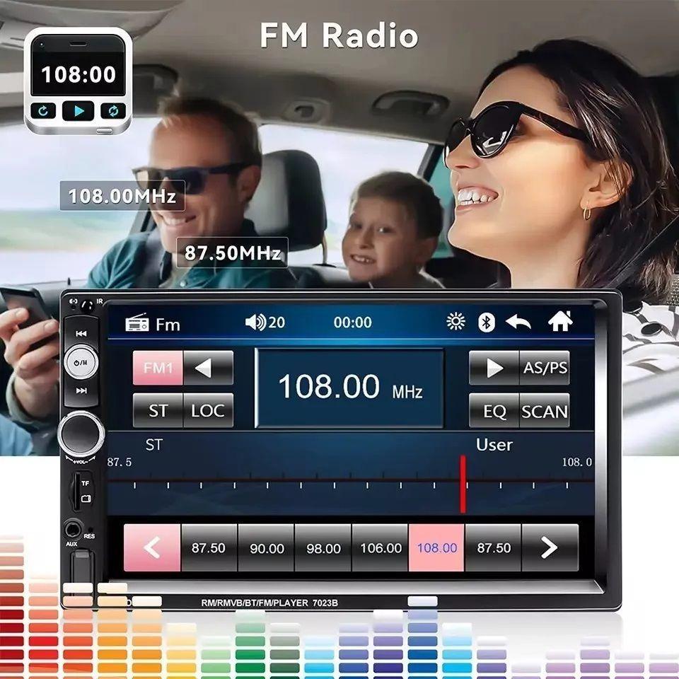 Radio Auto Pantalla Touch Bluetooth + Camara + Mando Volante-2