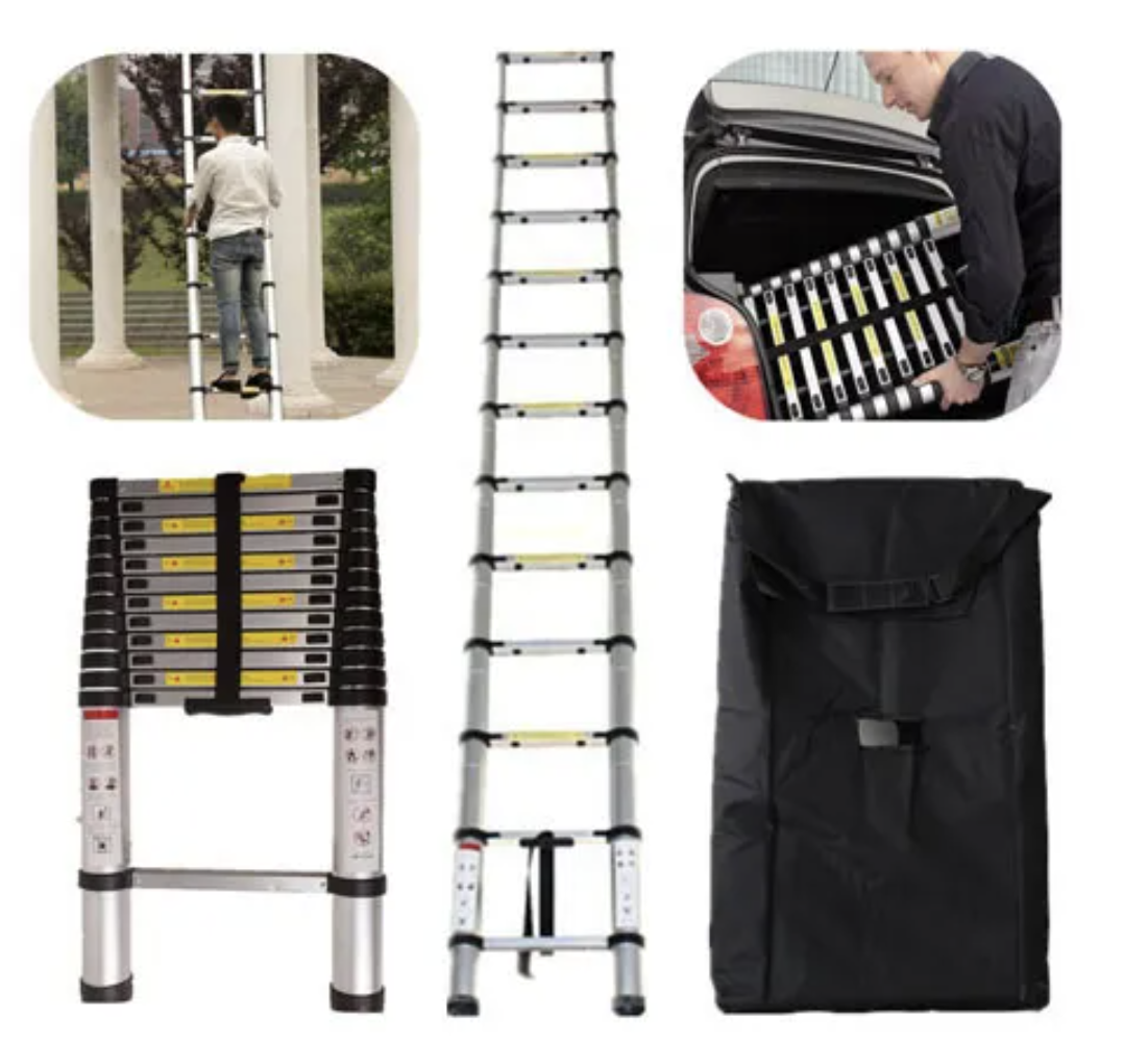 Escalera Articulada Aluminio Multiproposito 3.8m Resistente-6