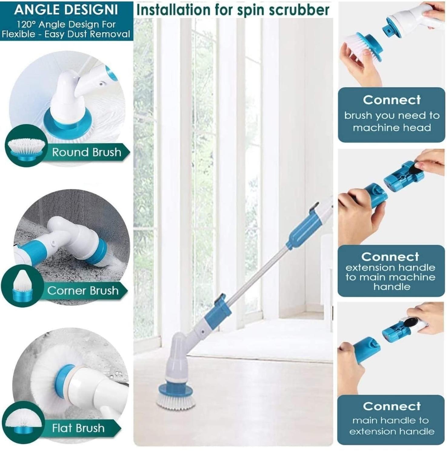 Cepillo Electrico Recargable Multiuso Con Mango Extensible-2