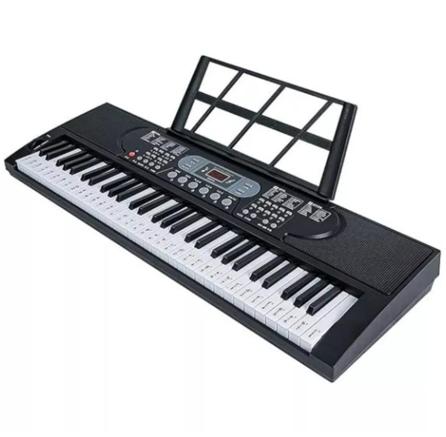 Piano Musical 61 Teclas Con Microfono Teclado Con Pantalla LCD-0