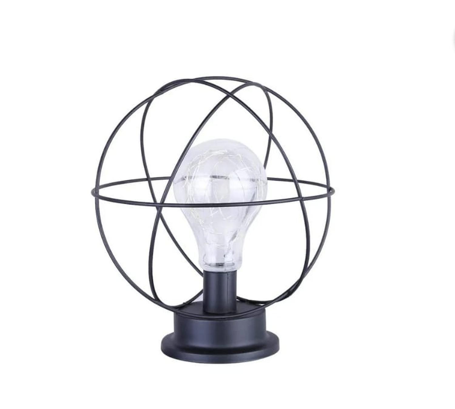 Lampara De Mesa Vintage Circular Portatil-0