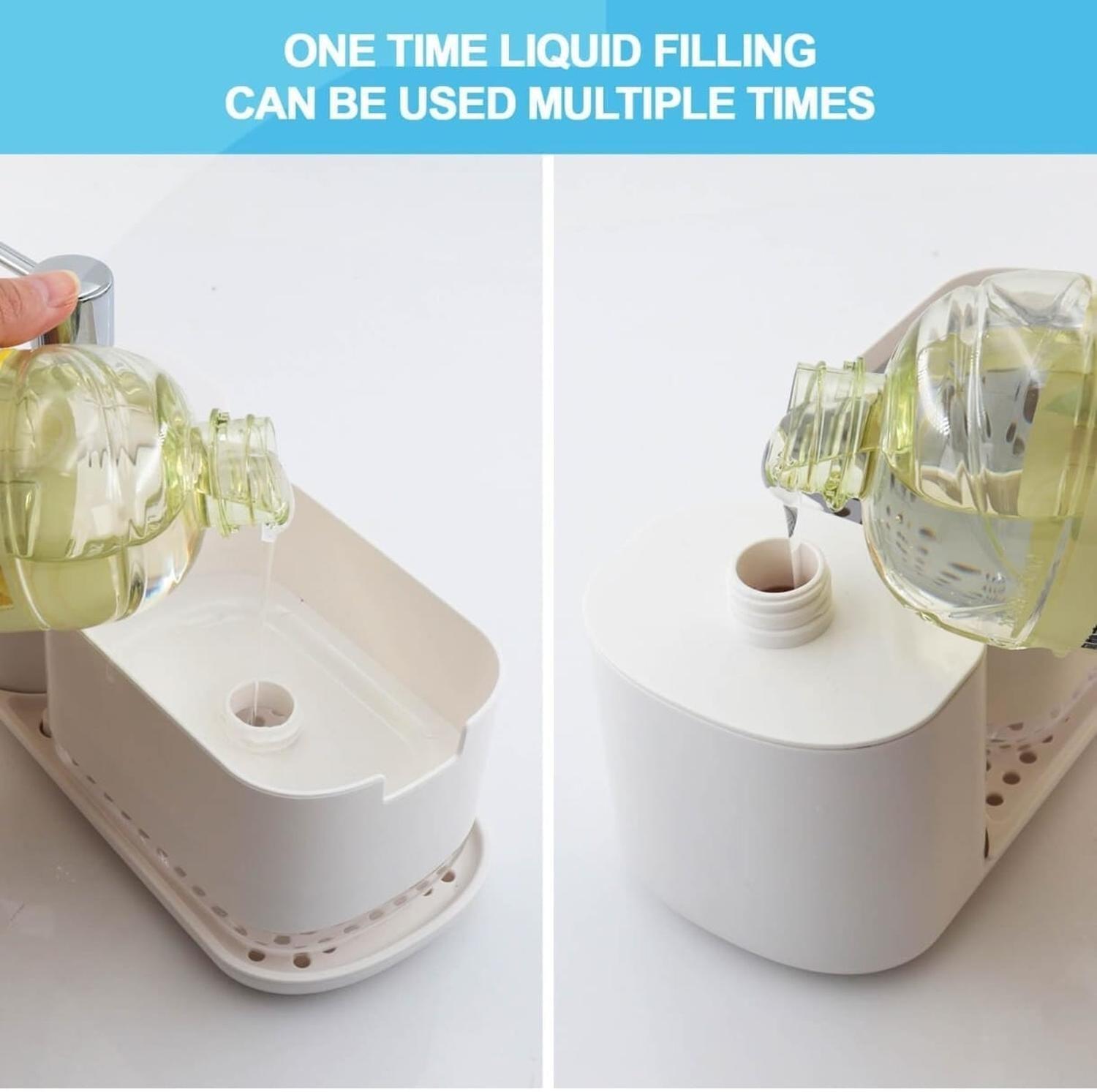 Dispensador De Jabon Con Porta Esponja Y Soporte Para Toalla-2