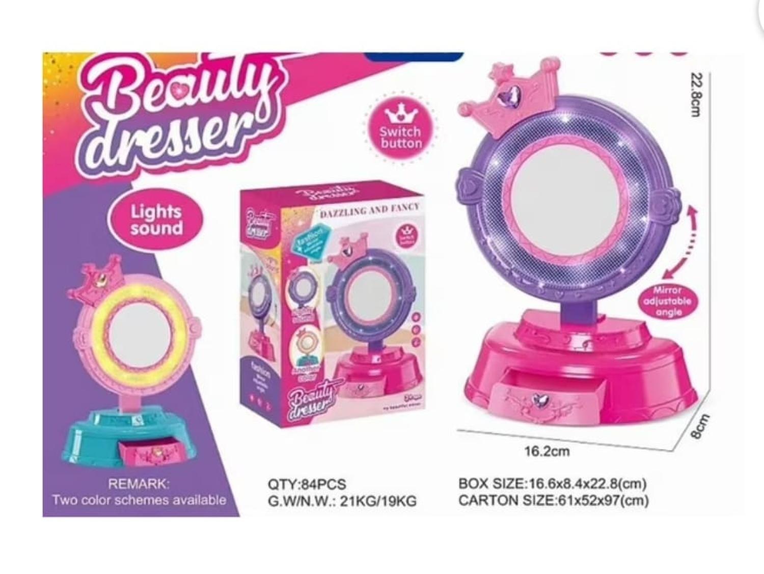Espejo Con Luz Sonido Para Niña-1